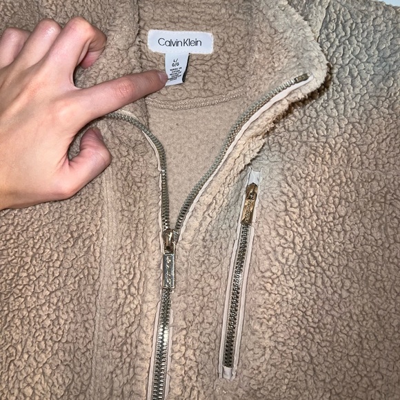 Calvin Klein Sherpa Zip Up - Picture 2 of 7